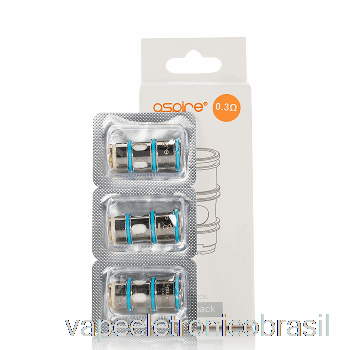Vape Recarregável Aspire Guroo Bobinas De Substituição Bobinas De Malha De 0,3 Ohm